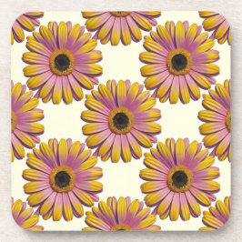 Rosa Gelbe Tischtennis Untersetzer Set