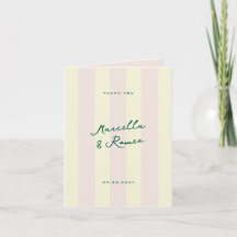 Rosa gelbe vertikale Streifen und Hochzeitsfoto