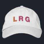 Rosa Gelbes Girly-Brautparty Monogramm Bestickte Baseballkappe<br><div class="desc">Diese individuell anpassbare Baseballkappe ist eine stilvolle und lustige Geschenkidee für Brautparty- oder Bachelorettenfeiern. Mit den fett bestickten Initialen in warmen Farbtönen auf einer klassischen weißen Kappe bietet es eine personalisierte Touch, die sowohl modern als auch funktional ist. Diese Kappen sind perfekt für Gruppen-Fotos, Wochenendausflüge oder einfach nur für die...</div>