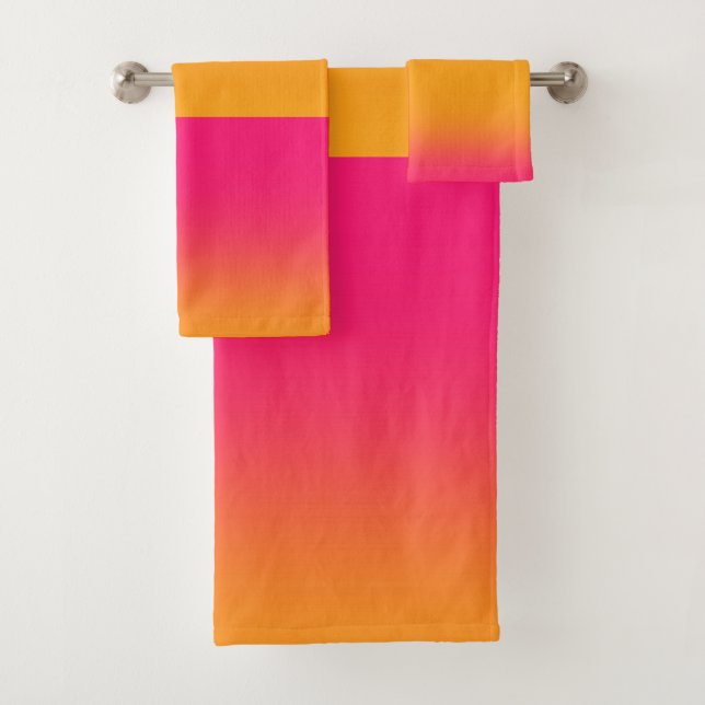 Rosa Gelbfärbung Badhandtuch Set (Insitu)