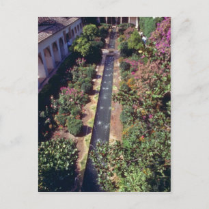 Rosa Generalife, Alhambra, Granada, Spanien Fluss Postkarte