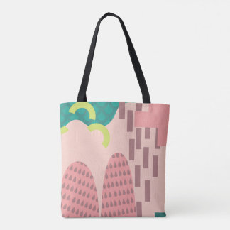 rosa Geometrie-Tasche Tasche