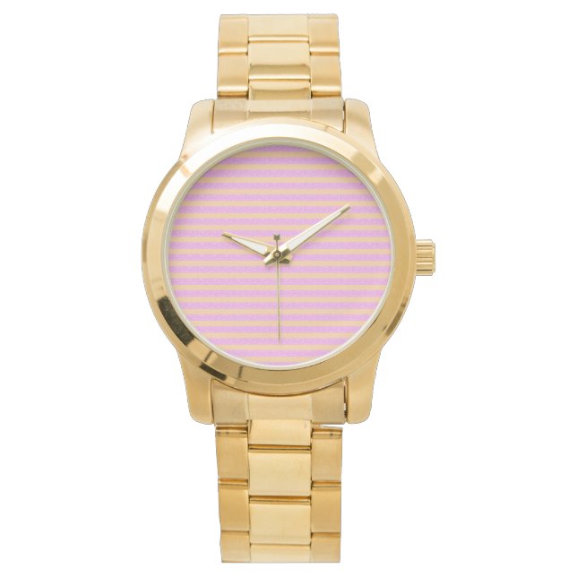 Rosa Geometrisch  Armbanduhr (Vorderseite)