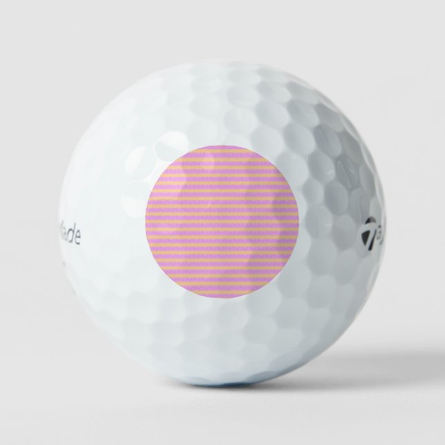 Rosa Geometrisch  Golfball (Vorderseite)