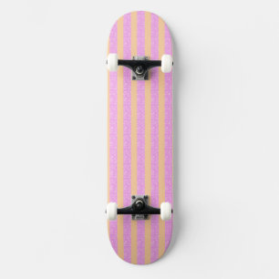 Rosa Geometrisch Skateboard