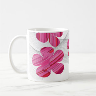 Rosa geometrische Blumenvase Kaffeetasse