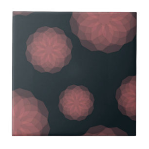 Rosa, geometrische, coole, trendige Blume Fliese