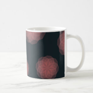 Rosa, geometrische, coole, trendige Blume Kaffeetasse