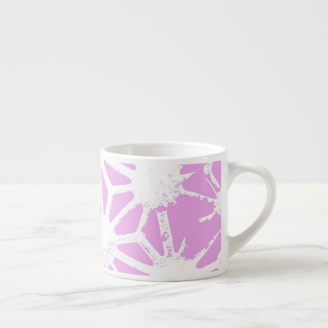rosa geometrisches Muster Espressotasse (Rechts)