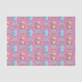 rosa Gepäckstück (Design 78 Pink Serie) Seidenpapier