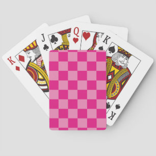 rosa geprüft spielkarten