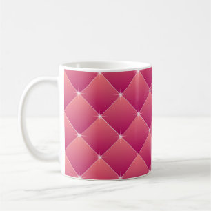Rosa gequilt kaffeetasse