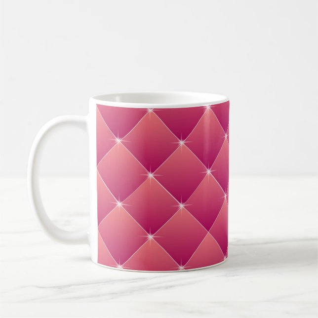 Rosa gequilt kaffeetasse (Links)