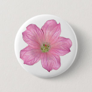 Rosa Geranium Button