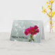 Rosa Geranium Fotografie Geburtstagskarte Karte (Yellow Flower)