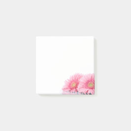 Rosa Gerbera Daisies Elegante Fotografie Post-it Klebezettel
