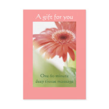 Rosa Gerbera Daisy Geschenkgutschein