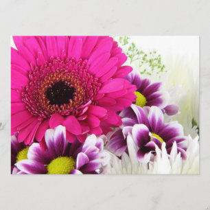 Rosa Gerbera-Gänseblümchen Einladung