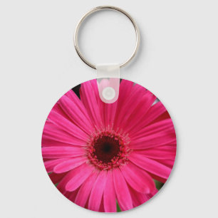 Rosa Gerbera-Gänseblümchen-Schlüsselanhänger Schlüsselanhänger