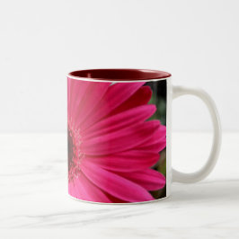 Rosa Gerbera-Gänseblümchen-Tasse Zweifarbige Tasse