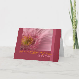Rosa Gerbera ・ Invitation au mariage
