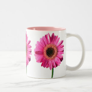 Rosa Gerbera-Tasse Zweifarbige Tasse