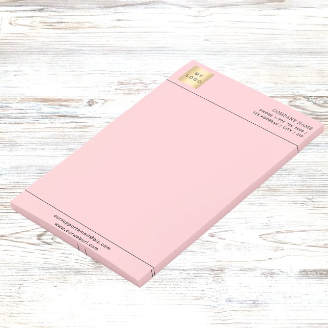 Rosa Geschäftslogo Post-it Klebezettel (Von Creator hochgeladen)