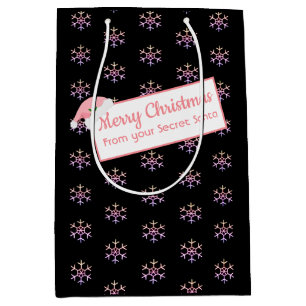 Rosa Geschenk-Tasche Weihnachtsgeheime Sankt für Mittlere Geschenktüte