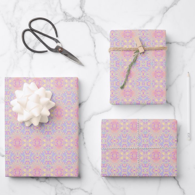 rosa geschenkpapier set (Vorderseite)