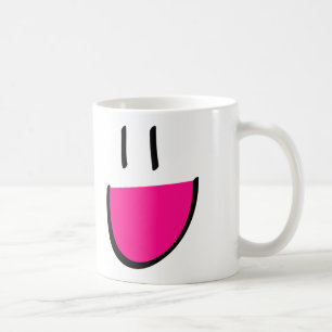 Rosa Gesichts-Kaffee/Tee-Tasse (weiß) Kaffeetasse