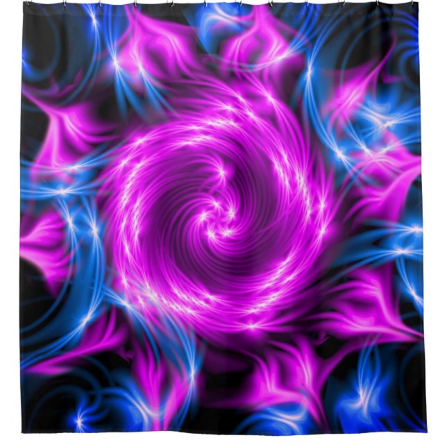 rosa Gestaltung Duschvorhang (Vorderseite)