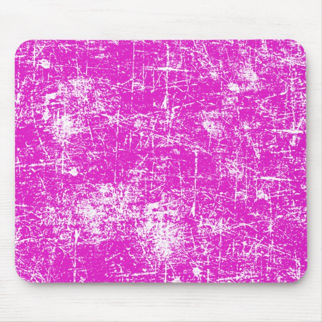 Rosa gestörter Blick Mousepad (Vorne)