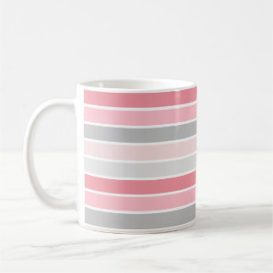Rosa gestreift kaffeetasse