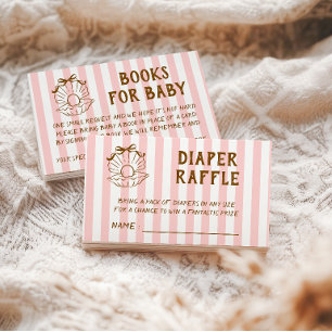Rosa gestreifte Muschelperlen-Baby-Party Pappbecher