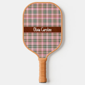 Rosa gestreifte Pickleball-Schläger - personalisie Pickleball Schläger