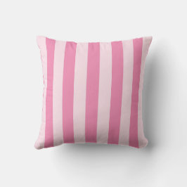 Rosa gestreifte vornehme Girly Coquette Kissen