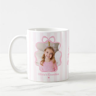 Rosa gestreifter Bilderrahmen Oma Kaffeetasse