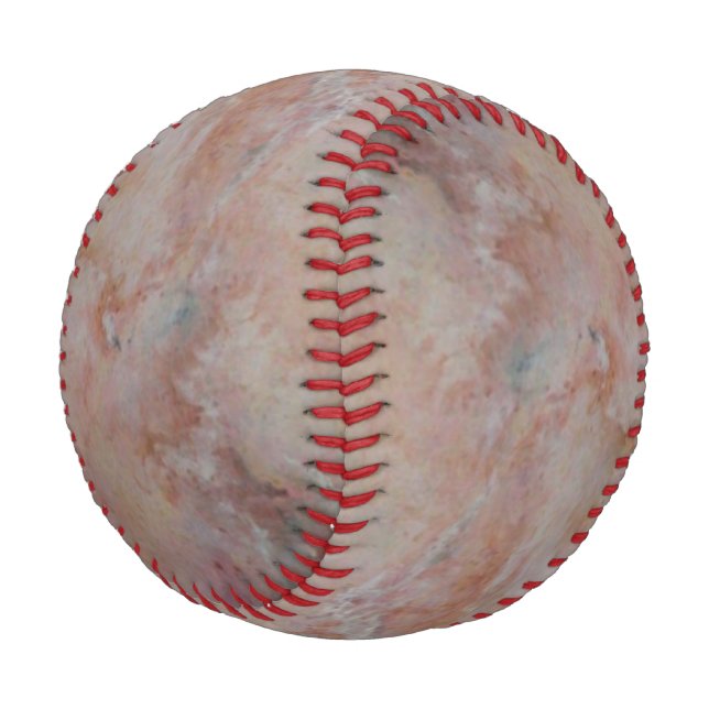 Rosa gestreifter Marmorstein-Finish Baseball (Schrägansicht)