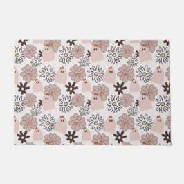 rosa Ghost-Muster Fußmatte