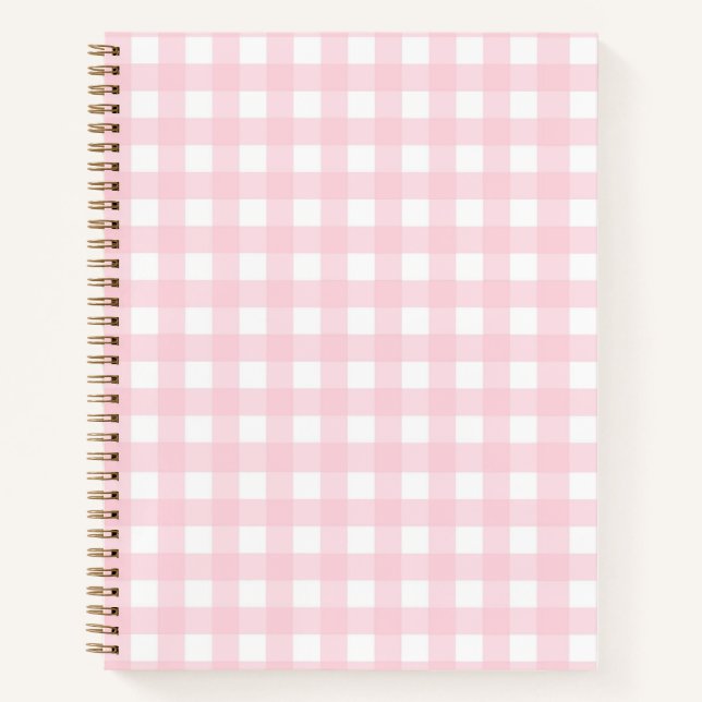 Rosa Gingan Notizbuch (Vorderseite)