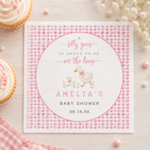 Rosa Gingham-Alberne-Gans-Baby-Mädchen-Party