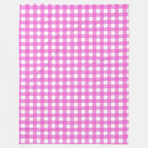 Rosa Gingham Fleecedecke