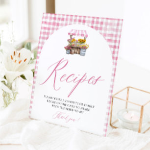 Rosa Gingham Fresh Off Market Rezepte Dusche Sockelschild