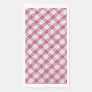 Rosa Gingham für Picknick, Party... etc. Serviette