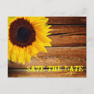 Rosa Gingham Gelbe Sonnenblume Moderne Blumenbrill Save The Date