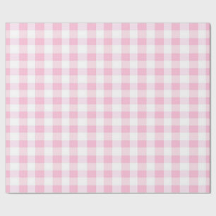 Rosa Gingham-Geschenkpapier Geschenkpapier