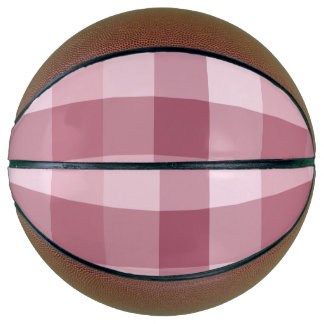 Rosa Gingham-Karo-Karo-Design Basketball
