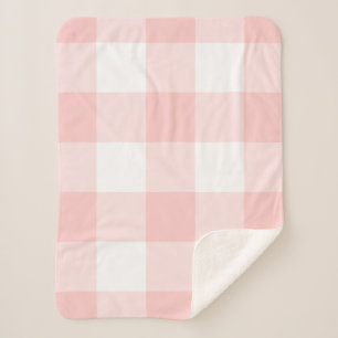 Rosa Gingham Pattern Sherpadecke