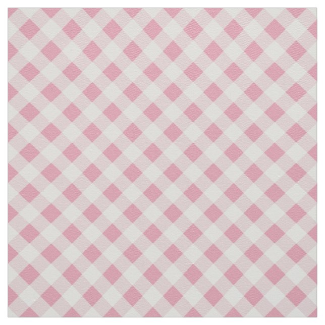 Rosa Gingham Stoff (Muster)