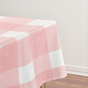 Rosa Gingham Tischdecke